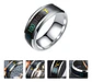 Anillo Termómetro Cambio Temperatura Acero Inoxidable Hombre - Miniatura 4
