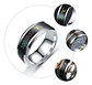 Anillo Termómetro Cambio Temperatura Acero Inoxidable Hombre - Miniatura 5