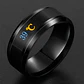 Anillo Termómetro Cambio Temperatura Acero Inoxidable Hombre - Miniatura 12