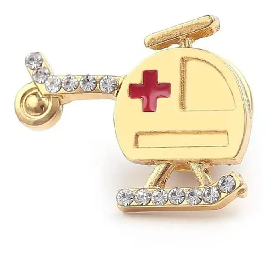 Broche Pin Medico Alerta Medica Ambulancia Tubo Hombre Mujer 17