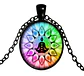 Collar Budismo Zen Mandala Loto Om Símbolo Yoga Hombre Mujer - Miniatura 1