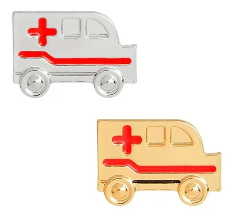 Broche Pin Medico Alerta Medica Ambulancia Tubo Hombre Mujer