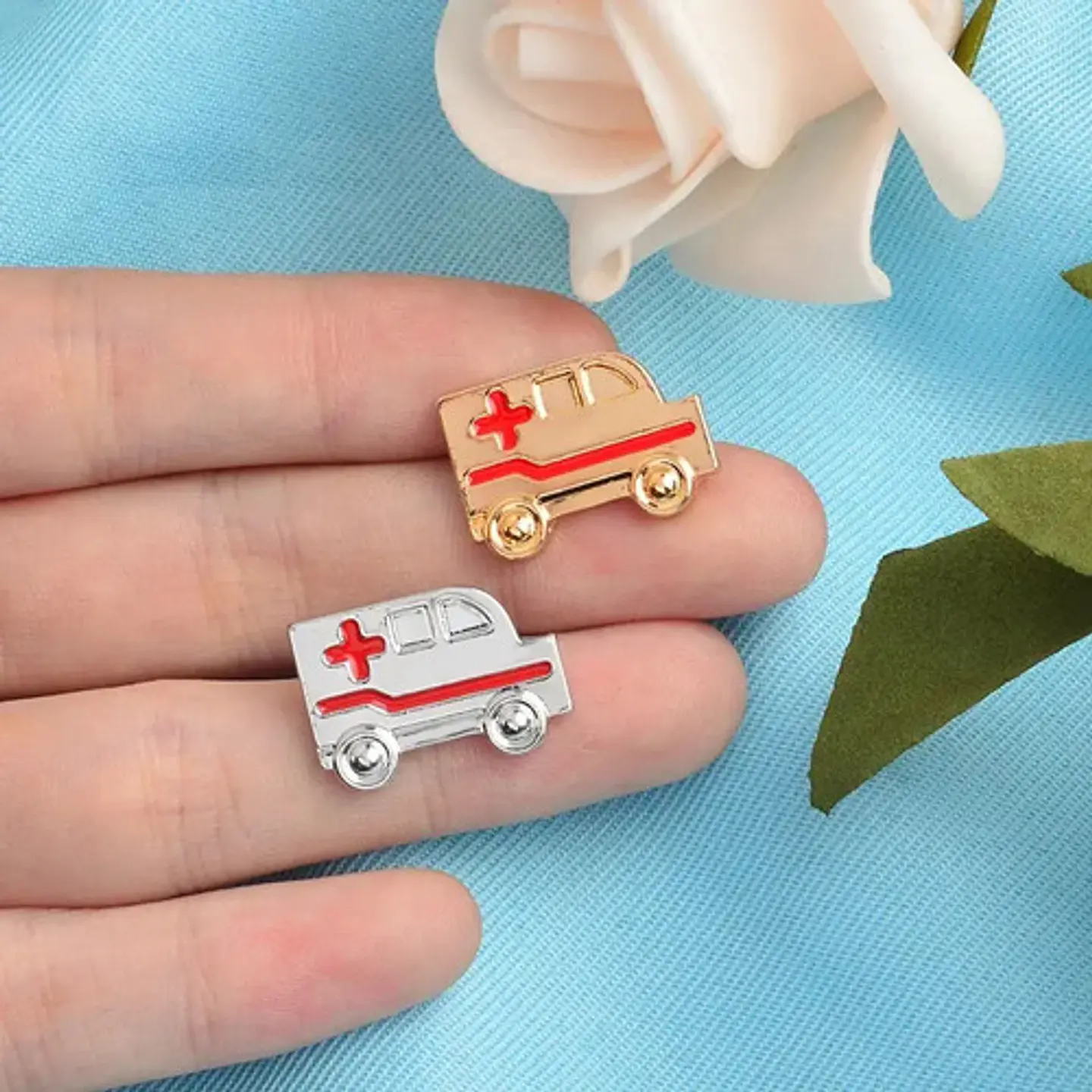 Broche Pin Medico Alerta Medica Ambulancia Tubo Hombre Mujer 4