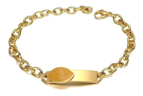 Pulsera Manilla Acero Inoxidable Alerta Médico Medics Hombre