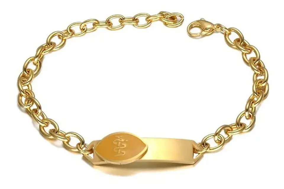 Pulsera Manilla Acero Inoxidable Alerta Médico Medics Hombre 1