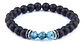 Pulsera Manilla Piedras Naturales Onix Color Negro Hombre - Miniatura 1