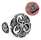 Anillo Nudo Celta Vikingo Color Plat Acero Inoxidable Hombre - Miniatura 1