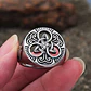 Anillo Nudo Celta Vikingo Color Plat Acero Inoxidable Hombre - Miniatura 6