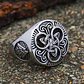 Anillo Nudo Celta Vikingo Color Plat Acero Inoxidable Hombre - Miniatura 7