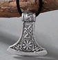 Collar Hacha Arma Eslava Nórdico Vikingo Celta Hombre Mujer - Miniatura 3