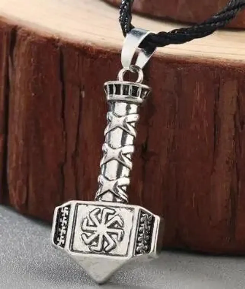 Collar Hacha Arma Eslava Nórdico Vikingo Celta Hombre Mujer 4