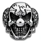 Anillo Payaso Joker Biker Gotico Acero Inoxidable Hombre - Miniatura 1