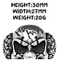 Anillo Payaso Joker Biker Gotico Acero Inoxidable Hombre - Miniatura 3