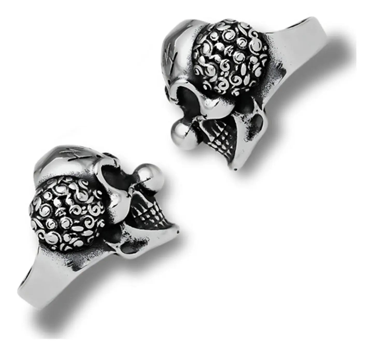 Anillo Payaso Joker Biker Gotico Acero Inoxidable Hombre 5