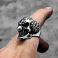 Anillo Payaso Joker Biker Gotico Acero Inoxidable Hombre - Miniatura 7