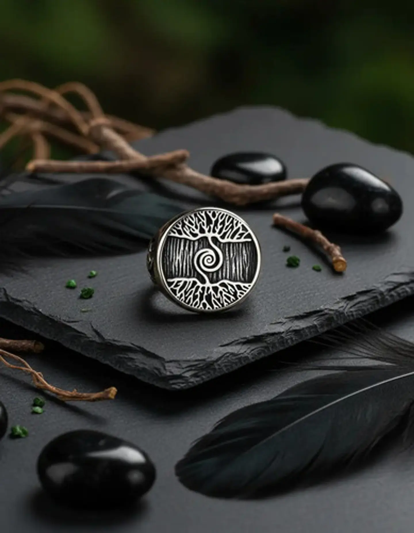 Anillo Vikingo Árbol De La Vida Acero Inoxidable Para Hombre 11