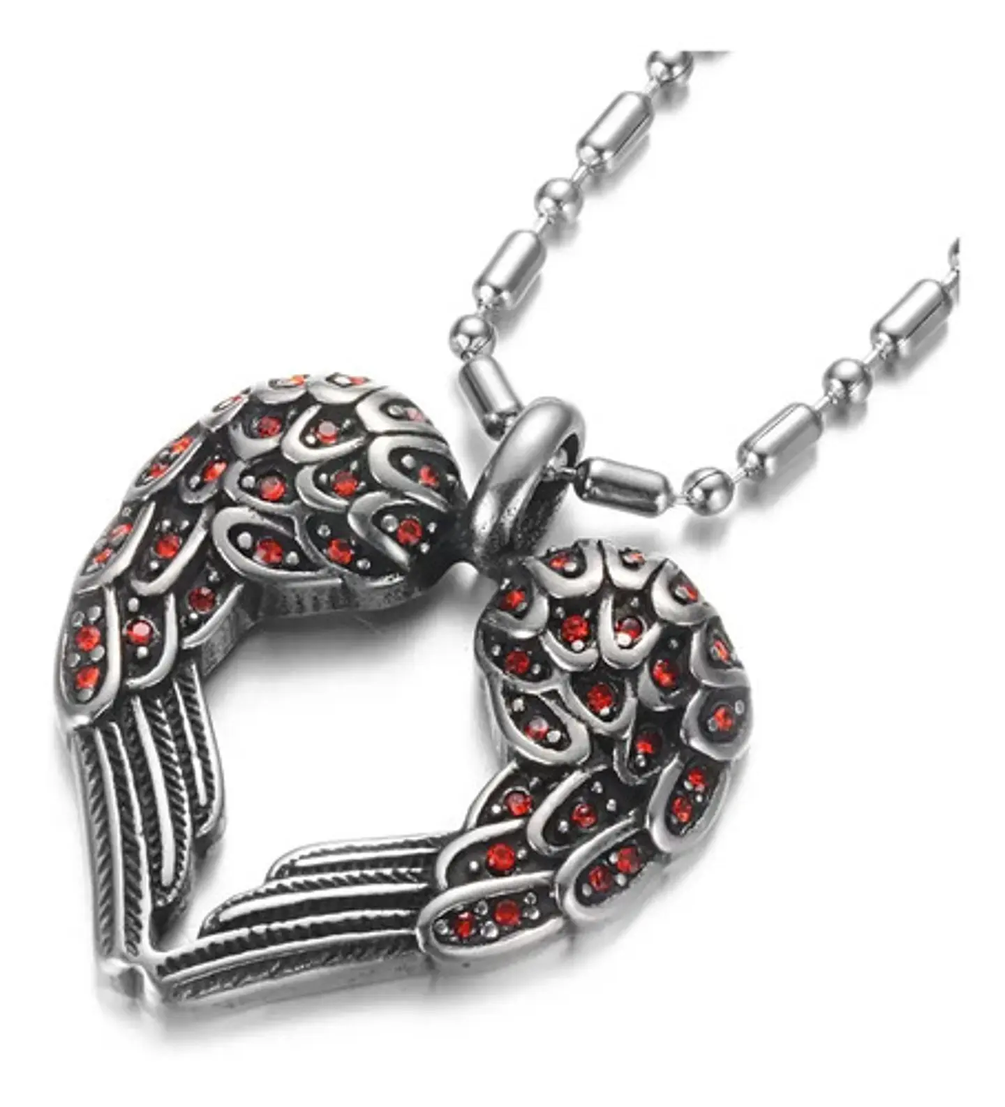 Collar Ancla Militar Acero Inoxidable Color Plata Hombre 14