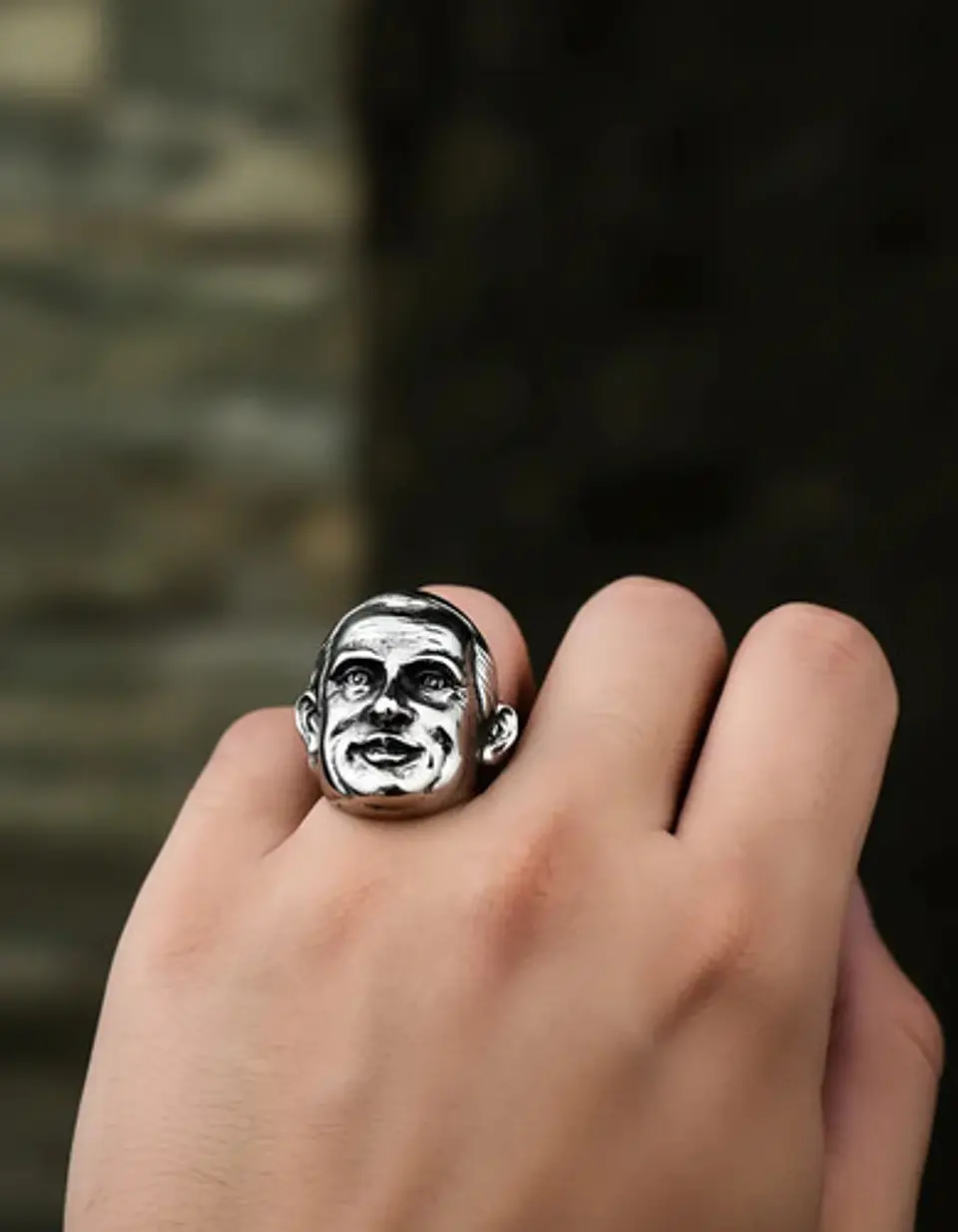  Anillo Color Plata Rusia Vladímir Putin De Acero Hombre 5