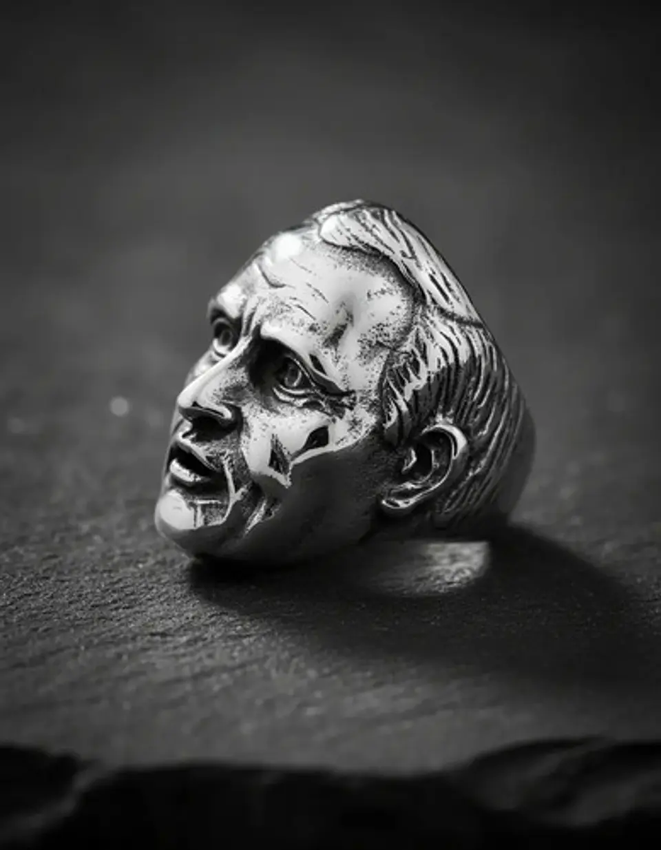  Anillo Color Plata Rusia Vladímir Putin De Acero Hombre 6