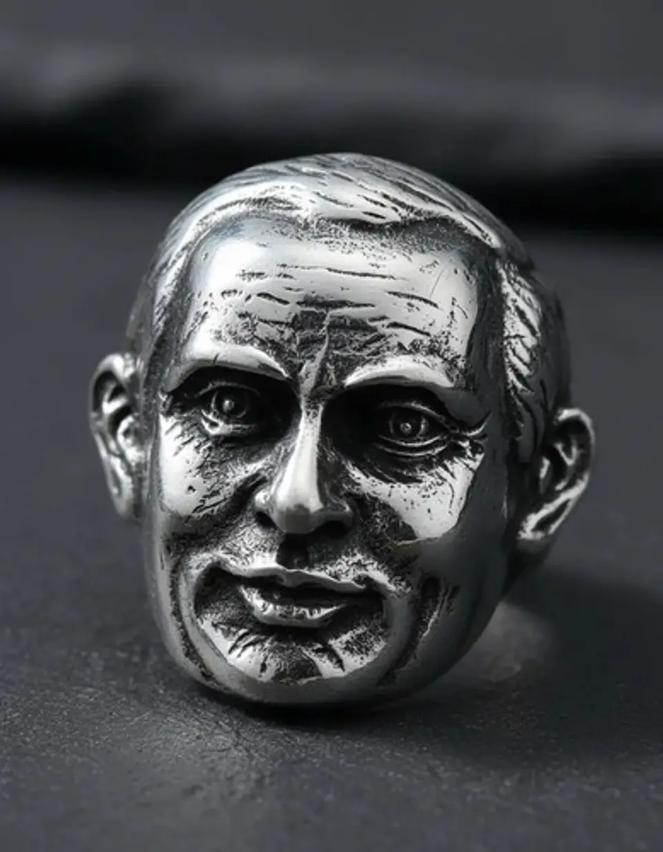  Anillo Color Plata Rusia Vladímir Putin De Acero Hombre 7