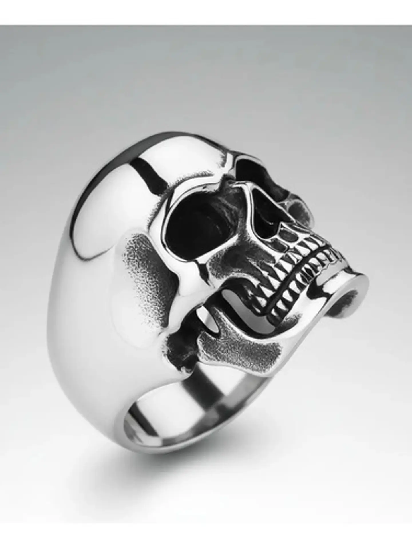 Anillo Cráneo Calaveras Skull Gótico Acero Inoxidable Hombre 4