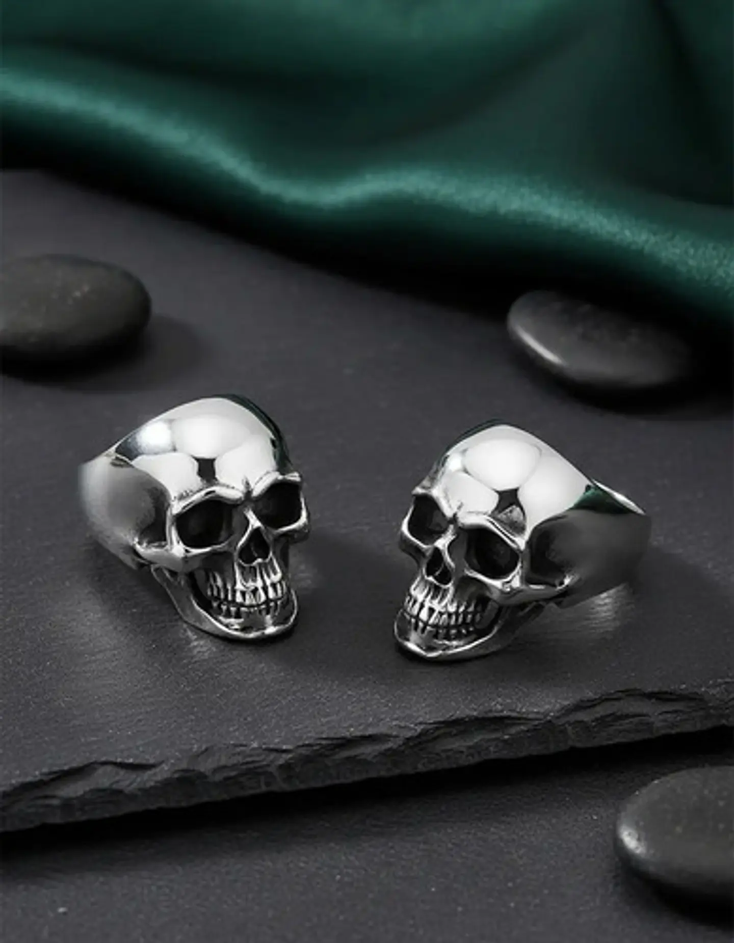 Anillo Cráneo Calaveras Skull Gótico Acero Inoxidable Hombre 9