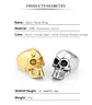 Anillo Cráneo Calaveras Skull Gótico Acero Inoxidable Hombre - Miniatura 11
