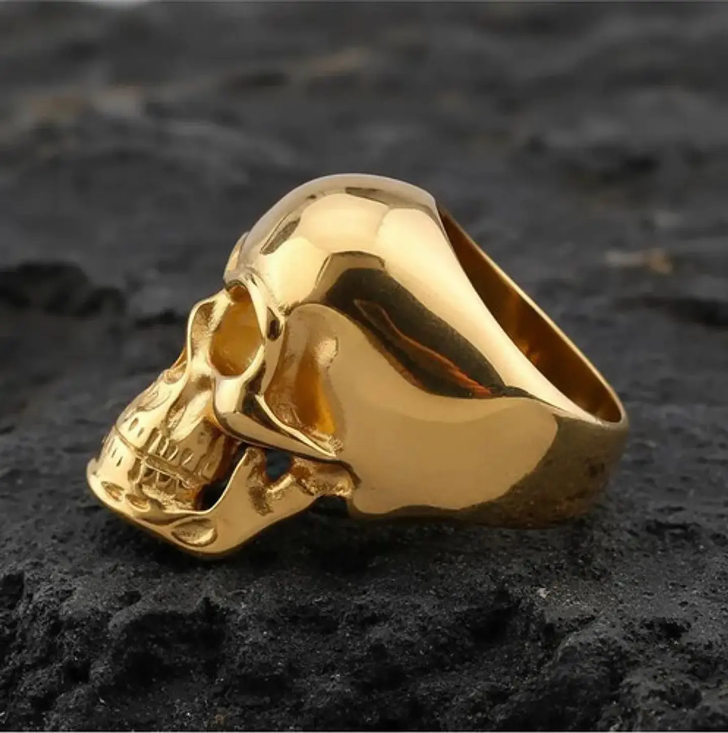 Anillo Cráneo Calaveras Skull Gótico Acero Inoxidable Hombre 17