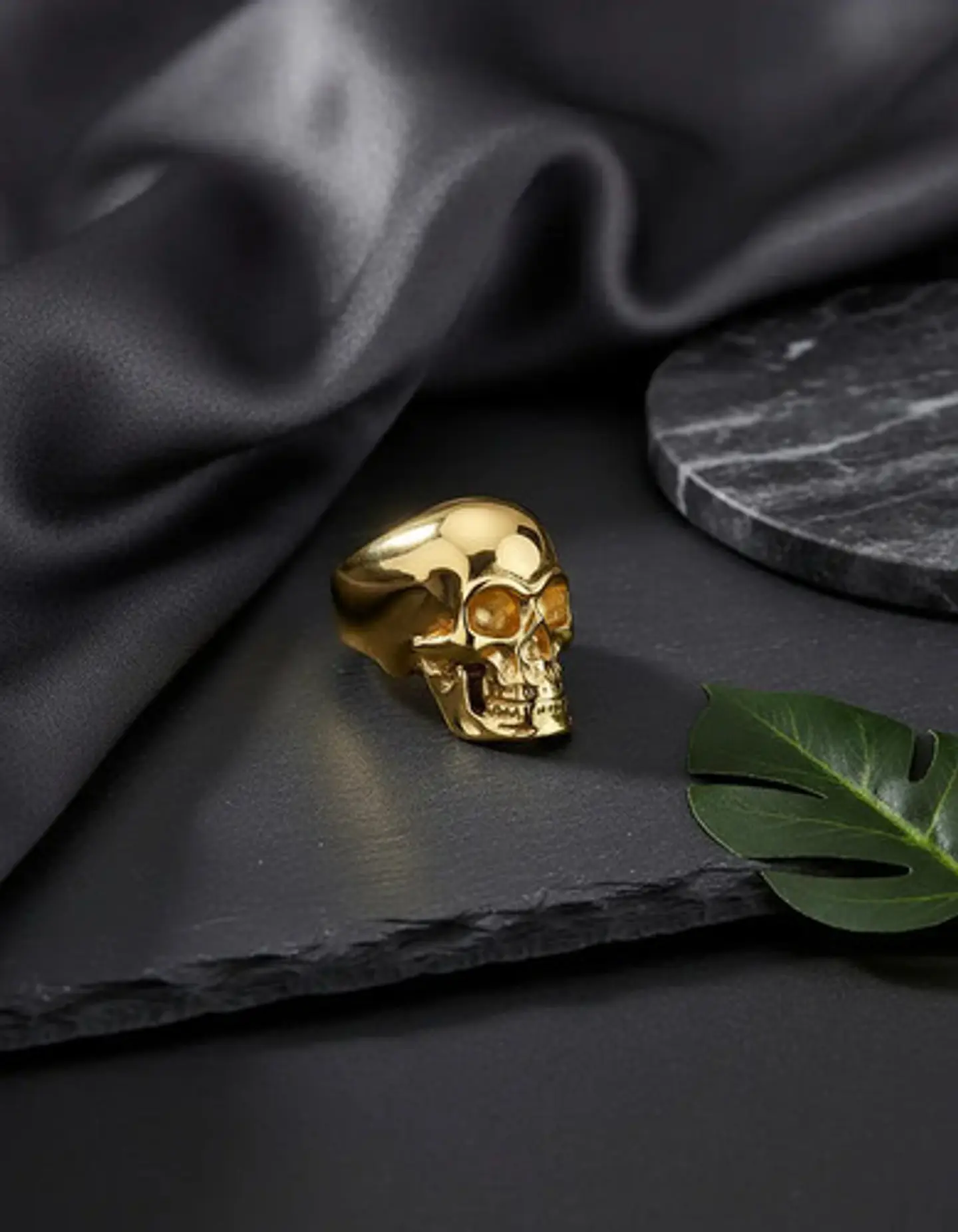 Anillo Cráneo Calaveras Skull Gótico Acero Inoxidable Hombre 18