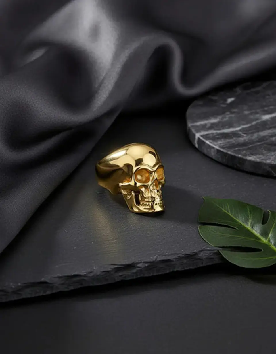 Anillo Cráneo Calaveras Skull Gótico Acero Inoxidable Hombre 18
