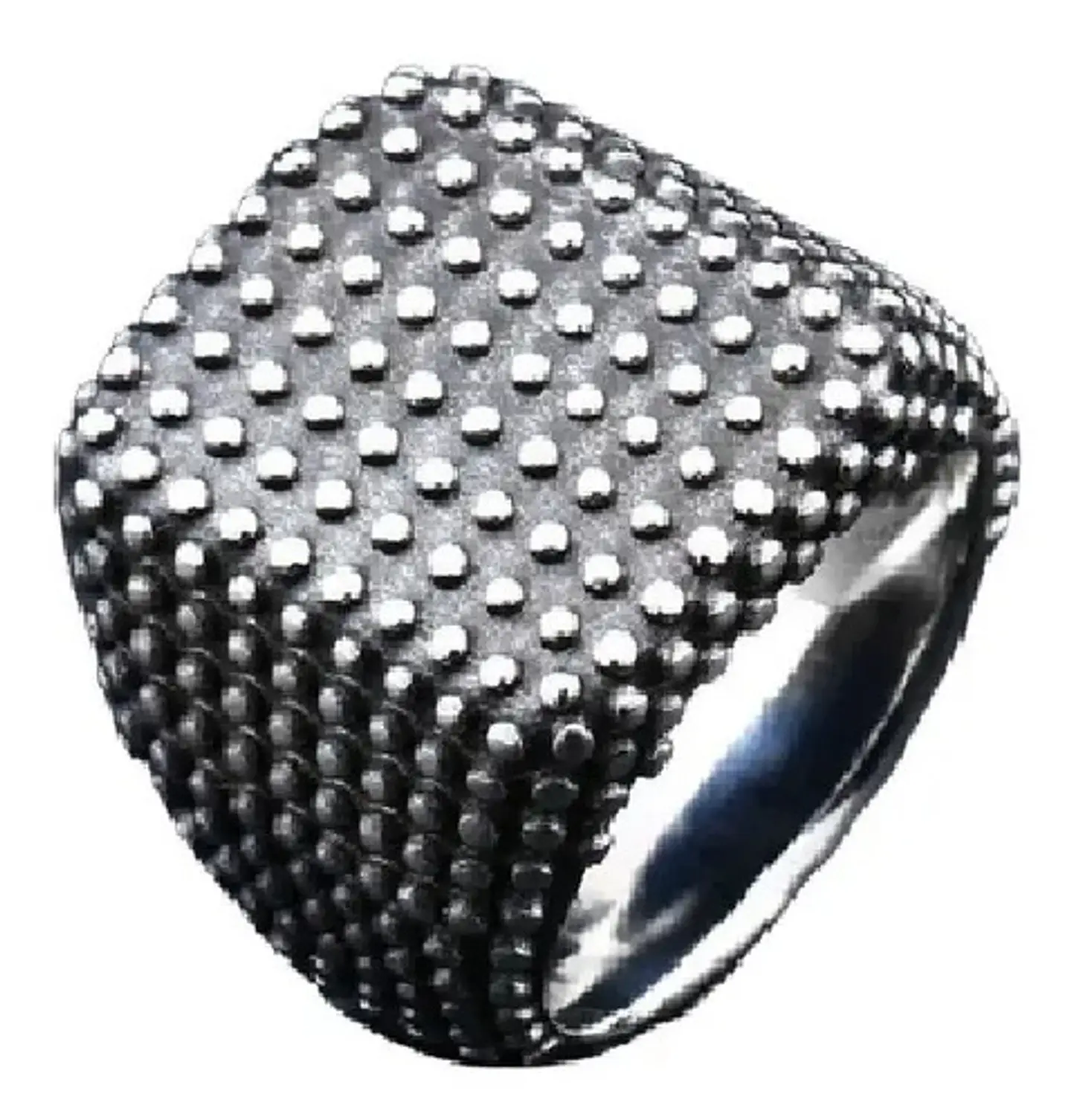 Anillo Color Plata Guerrero Popular Acero Inoxidable Hombre 1