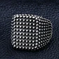 Anillo Color Plata Guerrero Popular Acero Inoxidable Hombre - Miniatura 3