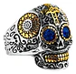 Anillo Cráneo Calavera Skull Rock En Acero Inoxidable Hombre - Miniatura 2