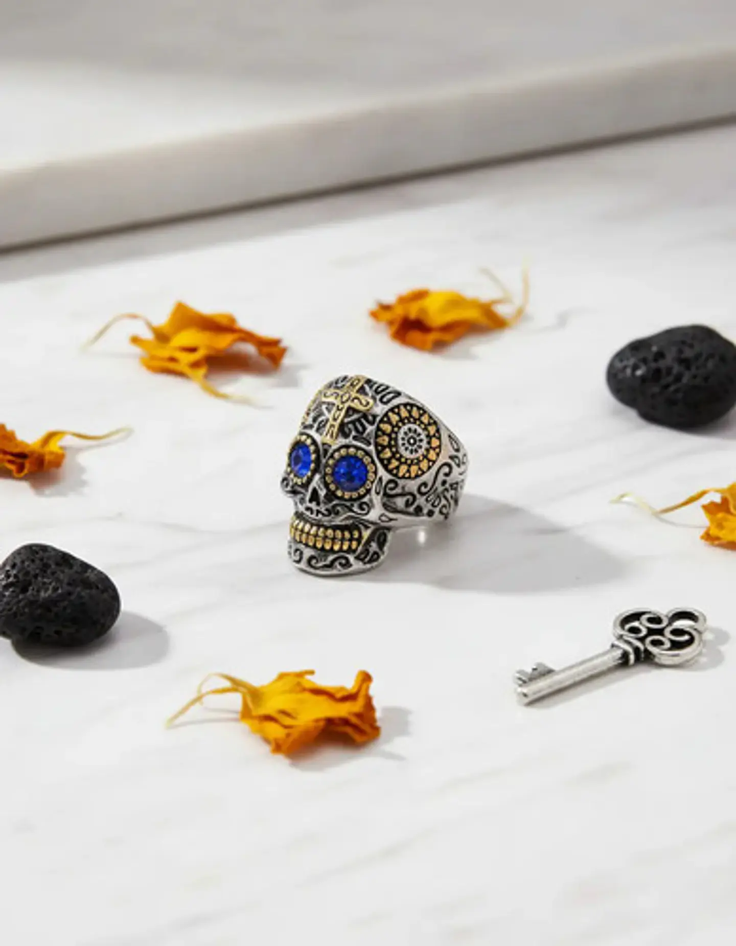 Anillo Cráneo Calavera Skull Rock En Acero Inoxidable Hombre 3