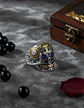 Anillo Cráneo Calavera Skull Rock En Acero Inoxidable Hombre - Miniatura 4