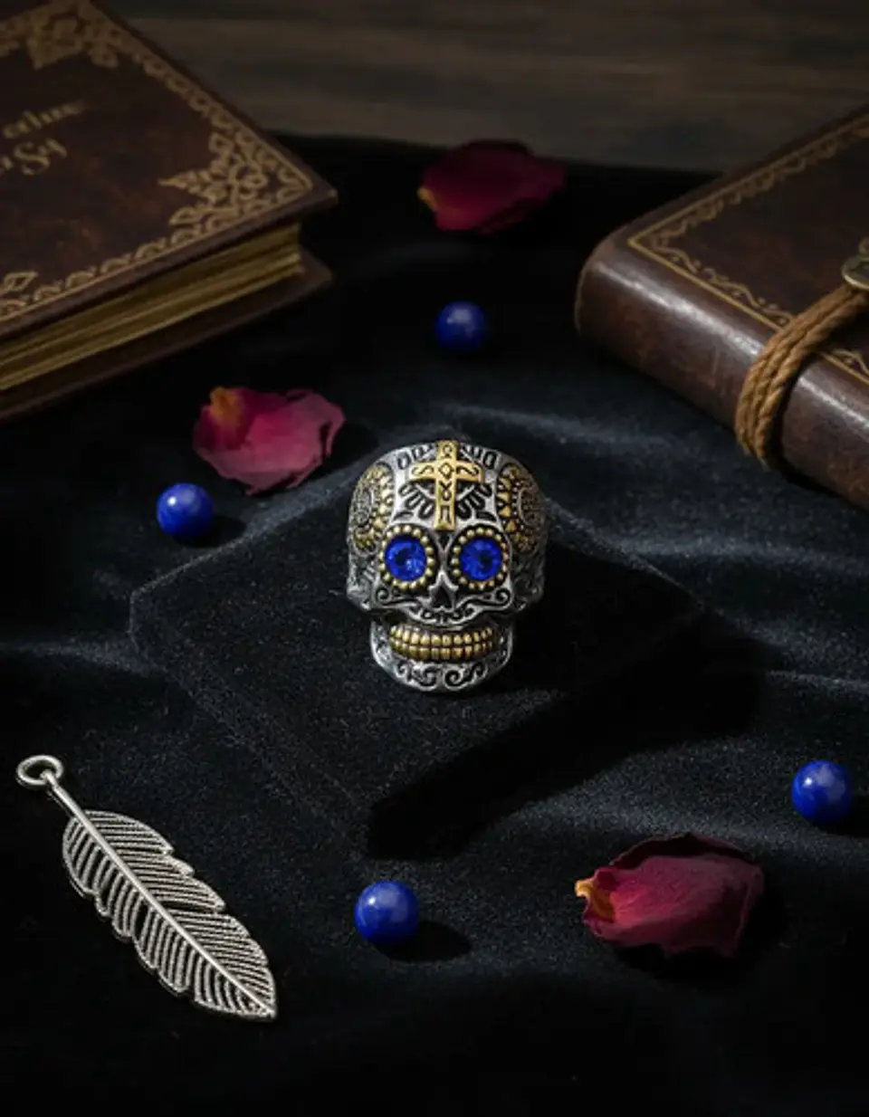 Anillo Cráneo Calavera Skull Rock En Acero Inoxidable Hombre 8