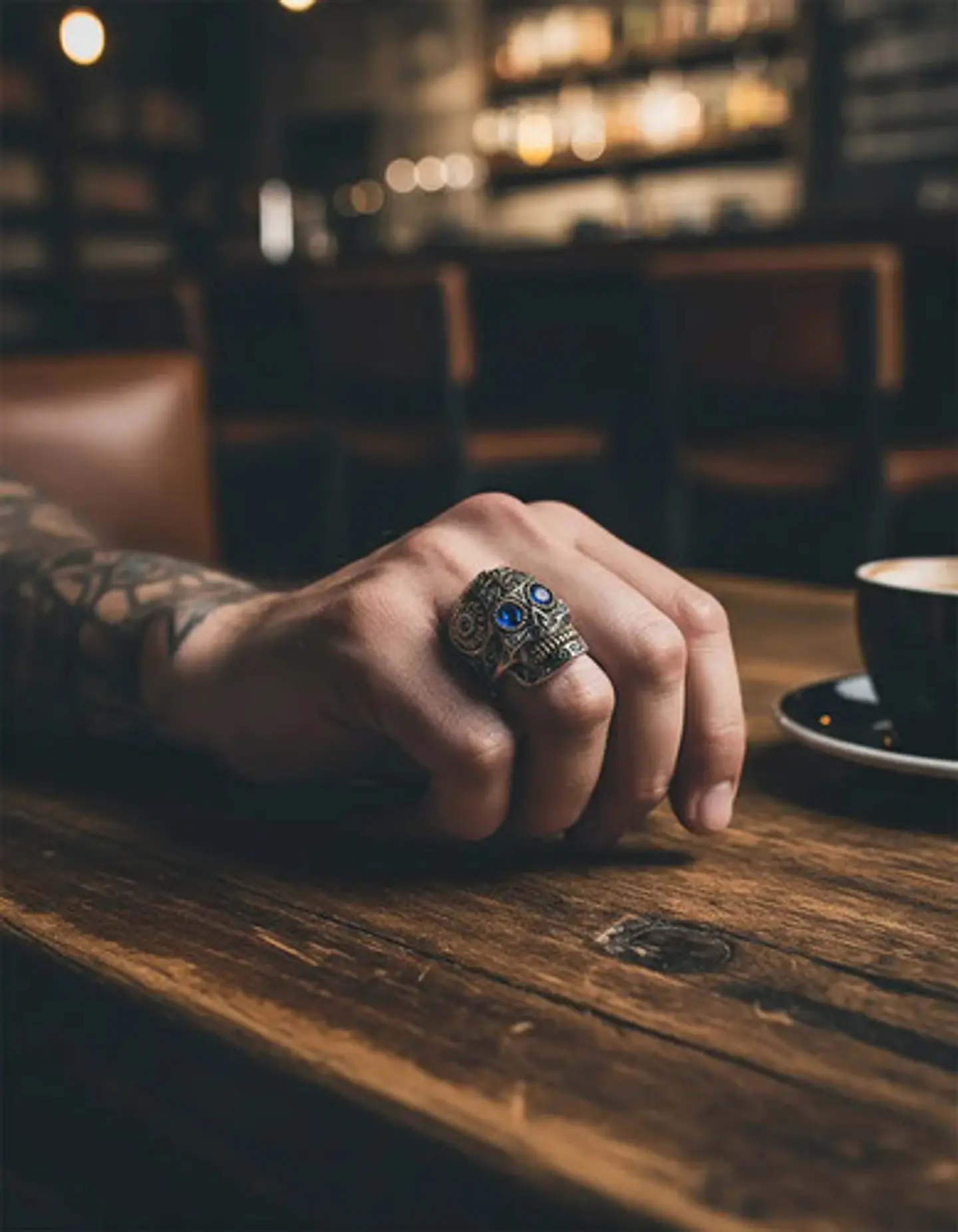 Anillo Cráneo Calavera Skull Rock En Acero Inoxidable Hombre 9