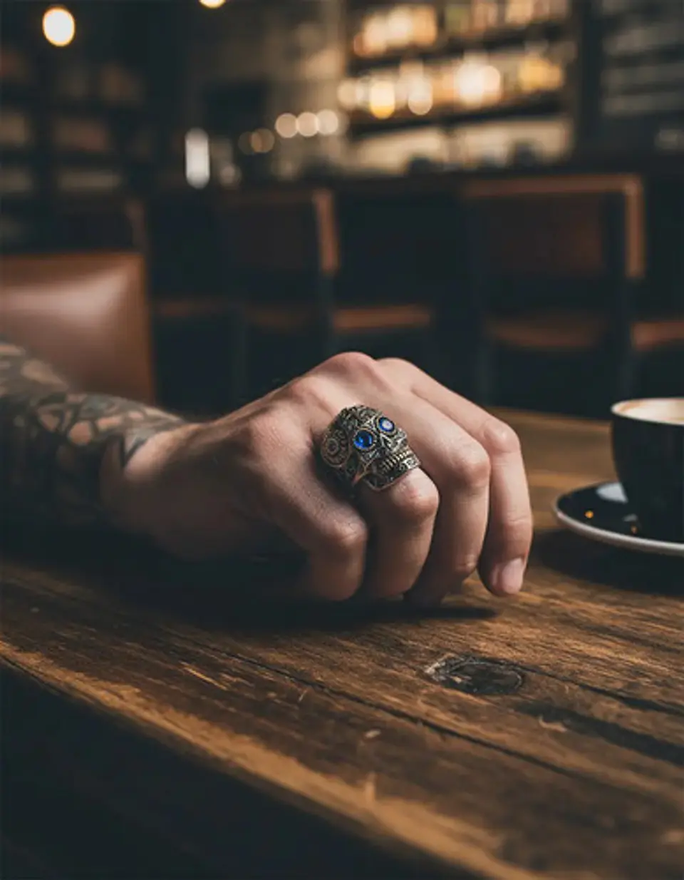 Anillo Cráneo Calavera Skull Rock En Acero Inoxidable Hombre 9