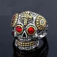 Anillo Cráneo Calavera Skull Rock En Acero Inoxidable Hombre - Miniatura 14