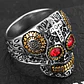 Anillo Cráneo Calavera Skull Rock En Acero Inoxidable Hombre - Miniatura 15