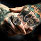 Anillo Cráneo Calavera Skull Rock En Acero Inoxidable Hombre - Miniatura 17