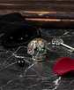 Anillo Cráneo Calavera Skull Rock En Acero Inoxidable Hombre - Miniatura 23