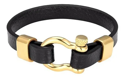 Pulsera Brazalete Acero Inoxidable Esposa Color Oro Hombre