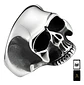 Anillo Color Plata Cráneo Calavera Acero Inoxidable Hombre - Miniatura 1