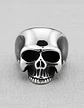 Anillo Color Plata Cráneo Calavera Acero Inoxidable Hombre - Miniatura 2