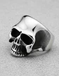Anillo Color Plata Cráneo Calavera Acero Inoxidable Hombre - Miniatura 3