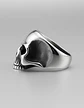 Anillo Color Plata Cráneo Calavera Acero Inoxidable Hombre - Miniatura 4