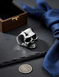 Anillo Color Plata Cráneo Calavera Acero Inoxidable Hombre - Miniatura 5