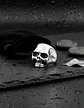 Anillo Color Plata Cráneo Calavera Acero Inoxidable Hombre - Miniatura 9