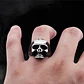 Anillo Color Plata Cráneo Calavera Acero Inoxidable Hombre - Miniatura 10